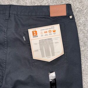 Brixton Mens Builders 5 Pocket Stretch Pant Black Regular Fit Size 38x32 NEW
